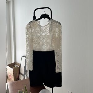 Sandro black and white dress NEW